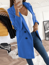 Winter Coat - Chic Design Jas voor Dames, Lange Mouw | Winter - Lichtblauw - S - Zarandi Amsterdam