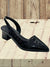 women's sandals - Chique puntige teen sandalen voor vrouwen in faux leer - Zwart - 34 - Zarandi Amsterdam