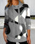 Color Block Sweatshirt voor dames | Geometrisch patroon 2