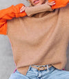 Sweaters - Losse Coltrui | Comfortabele Kleurblok Look - S - Zarandi Amsterdam
