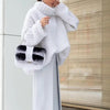 Sweaters - Oversized Coltrui | Grofgebreid Warm Comfort - Wit - S - Zarandi Amsterdam