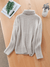 Women's Sweater - Coltrui voor dames | Kabelgebreid, losse pasvorm - Beige - S - Zarandi Amsterdam
