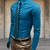 Herenoverhemden - Comfortabel Heren Overhemd – Duurzaam Materiaal en Casual Look - Blauwgroen - M - Zarandi Amsterdam