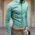 Herenoverhemden - Comfortabel Heren Overhemd – Duurzaam Materiaal en Casual Look - Cyaan - M - Zarandi Amsterdam