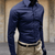 Herenoverhemden - Comfortabel Heren Overhemd – Duurzaam Materiaal en Casual Look - Donkerblauw - M - Zarandi Amsterdam