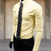Herenoverhemden - Comfortabel Heren Overhemd – Duurzaam Materiaal en Casual Look - Geel - M - Zarandi Amsterdam