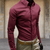 Herenoverhemden - Comfortabel Heren Overhemd – Duurzaam Materiaal en Casual Look - Kastanjebruin - M - Zarandi Amsterdam