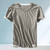 Heren T-Shirts - Comfortabel Zomer T-Shirt voor Heren – Gemaakt van Ademend Katoen - Grijs - S - Zarandi Amsterdam