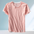 Heren T-Shirts - Comfortabel Zomer T-Shirt voor Heren – Gemaakt van Ademend Katoen - Perzik - S - Zarandi Amsterdam