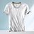 Heren T-Shirts - Comfortabel Zomer T-Shirt voor Heren – Gemaakt van Ademend Katoen - Wit - S - Zarandi Amsterdam