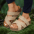 Orthopedische Sandalen - Comfortabele Vegan Sandalen – Ademend en Geschikt voor Elke Voetvorm - Beige - 36 - Zarandi Amsterdam