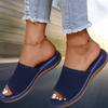 Dames Sandalen - Comfortabele dames slippers met luchtig ontwerp en zachte demping - Blauw - 36 - Zarandi Amsterdam