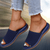 Dames Sandalen - Comfortabele dames slippers met luchtig ontwerp en zachte demping - Blauw - 36 - Zarandi Amsterdam