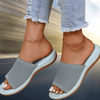 Dames Sandalen - Comfortabele dames slippers met luchtig ontwerp en zachte demping - Lichtblauw - 36 - Zarandi Amsterdam