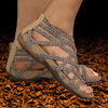 Sandalen - Comfortabele sandalen – chique look en luchtige pasvorm voor warme dagen - Donker Luipaardprint - 36 - Zarandi Amsterdam