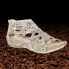 Sandalen - Comfortabele sandalen – chique look en luchtige pasvorm voor warme dagen - Licht Luipaardprint - 36 - Zarandi Amsterdam