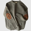 Corduroy Elleboogpatch Trui voor Heren | Lange Mouw 0