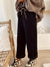 Corduroy broek met wijde pijpen voor dames | Hoge taille 1