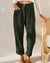 Corduroy broek voor dames, hoge taille | enkellengte 2