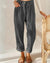 Corduroy broek voor dames, hoge taille | enkellengte 3