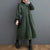 Winter Coat - Corduroy jas voor dames | Getailleerd ontwerp - Groen - M - Zarandi Amsterdam
