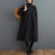 Winter Coat - Corduroy jas voor dames | Getailleerd ontwerp - Zwart - M - Zarandi Amsterdam