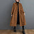 Winter Coat - Corduroy jas voor dames | Getailleerd ontwerp - Bruin - M - Zarandi Amsterdam