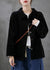 Winter Coat - Corduroy jas voor dames | Lange mouwen met zakken - Zwart - S - Zarandi Amsterdam