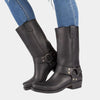Winter Boots - Cowboylaarzen voor heren | Slim fit leer | Halfhoge lengte - Zwart - 39 - Zarandi Amsterdam
