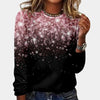 Crew nick shirt met lange mouwen voor dames | Glitterprint 0