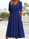 Abito midi a incrocio per donna | Vestibilità elegante