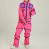 Winter Sets - Dames Ski Overall Waterdicht met Capuchon, Lange Mouwen, Regular Fit - Roze - S - Zarandi Amsterdam