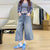 Pants - Retro - geïnspireerde wijde pijpen jeans met hoge taille voor dames - Lichtblauw - S - Zarandi Amsterdam