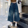 Pants - Retro - geïnspireerde wijde pijpen jeans met hoge taille voor dames - Blauw - S - Zarandi Amsterdam