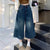 Pants - Retro - geïnspireerde wijde pijpen jeans met hoge taille voor dames - Blauw - S - Zarandi Amsterdam