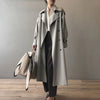 Women's Coat - Lange waterdichte trenchcoat voor dames met bescherming en stijl - Grijs - S - Zarandi Amsterdam