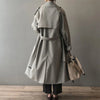 Women's Coat - Lange waterdichte trenchcoat voor dames met bescherming en stijl - Grijs - S - Zarandi Amsterdam