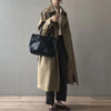 Women's Coat - Lange waterdichte trenchcoat voor dames met bescherming en stijl - Khaki - S - Zarandi Amsterdam