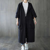 Women's Coat - Oversized trenchcoat lange snit waterdicht met functionele kap - Zwart - Zarandi Amsterdam