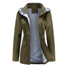 Dames Trenchcoat Waterdicht Met Afneembare Kap | Lange Lengte 0
