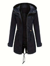 Dames Trenchcoat Waterdicht Met Kapuze | Lange Mouwen 1