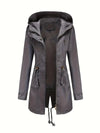 Dames Trenchcoat Waterdicht Met Kapuze | Lange Mouwen 3