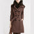 Women's Coat - Stijlvolle trenchcoat voor dames met tailleband en knielange pasvorm - Bruin - S - Zarandi Amsterdam
