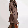 Women's Coat - Stijlvolle trenchcoat voor dames met tailleband en knielange pasvorm - Bruin - S - Zarandi Amsterdam