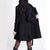 Women's Coat - Stijlvolle trenchcoat voor dames met tailleband en knielange pasvorm - Zwart - S - Zarandi Amsterdam