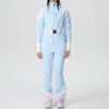 Winter Sets - Dames Ski Outfit Tweedelig met Capuchon voor Buitenactiviteiten - Lichtblauw - S - Zarandi Amsterdam