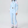 Winter Sets - Dames Ski Outfit Tweedelig met Capuchon voor Buitenactiviteiten - Lichtblauw - S - Zarandi Amsterdam