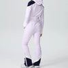Winter Sets - Dames Ski Outfit Tweedelig met Capuchon voor Buitenactiviteiten - Lichtpaars - S - Zarandi Amsterdam