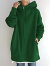 Dames hoodie met rits | met zakken 3