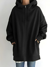 Dames hoodie met rits | met zakken 4